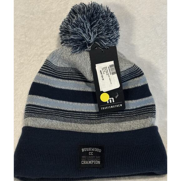 Travis Mathew Men's Doggie Paddle 2.0 Golf Pom Beanie New With Tags - Picture 1 of 1